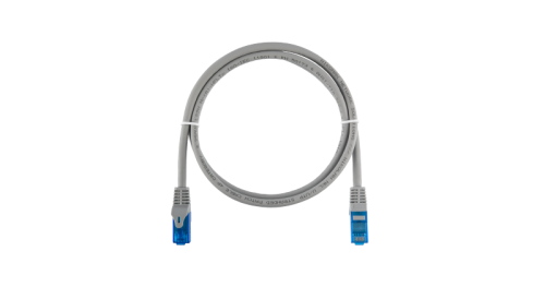 Коммутационный шнур NIKOMAX Essential Line U/UTP 4 пары, Кат.6 (Класс E), 250МГц, 2хRJ45/8P8C, T568B, заливной, с защитой защелки, многожильный, BC (чистая медь), 25AWG (7x0,175мм), LSZH нг(А)-HFLTx, серый, 0,3м | код NMC-PC4UE55B-ES-003-C-GY (0) Бр