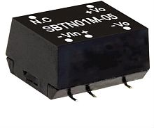 Источник питания DC-DC, 1Вт, вход 10.8…13.2В, выход 15В/6.7…67мА, изоляция 1500В DC, SMD-корпус, -40…+90С | код SBTN01M-15 | MeanWell