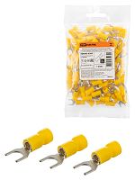 Наконечник вилочный изолированный НВИ с легким вводом проводника 6,0-6 (100 шт.) TDM | код SQ0503-0209 | TDM