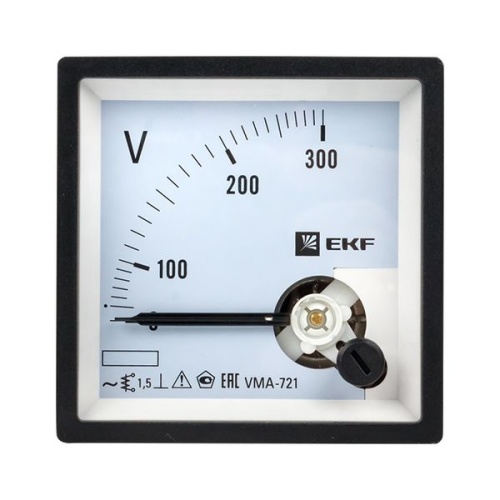 Вольтметр VMA-721 аналоговый на панель (72х72) квадратный вырез 300В прямое подкл, PROxima | код vma-721-300 | EKF фото 3