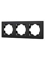 Рамка 3-х постовая черная Сенеж TDM | код SQ1816-0331 | TDM