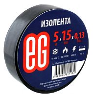 Изолента 15-5М Черный /50 | код 4680024811132 | Еврогарант