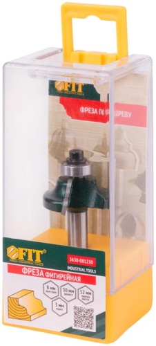 Фреза фигирейная горизонтальная с подшипником DxHxL=30х12х56.5 мм | код 3630-081230 | FIT фото 3