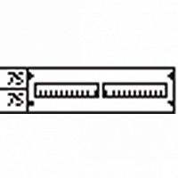 Пластрон с прорезями 2ряда/1 рейка | код. AS 21 | ABB