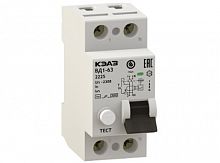 Дифференциальный выключатель нагрузки  ВД1-63 2 полюса, 80А, Тип AC, 300мА | код. 221923 | КЭАЗ
