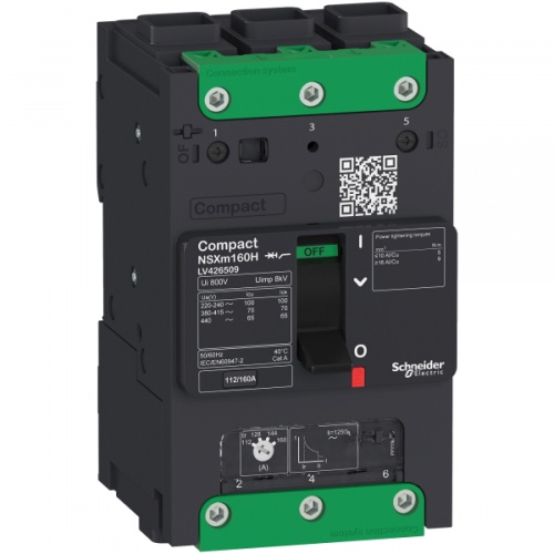 Автоматический выключатель 3П NSXm 36kA TM80D Elink | код. LV426306 | Schneider Electric 