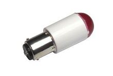 Светодиодная лампа СКЛ-2А-К-2-127, красная, 127В 50Гц/пост., цоколь B15d/19, УХЛ2.1 | код A8021-T43295244 | Каскад-Электро