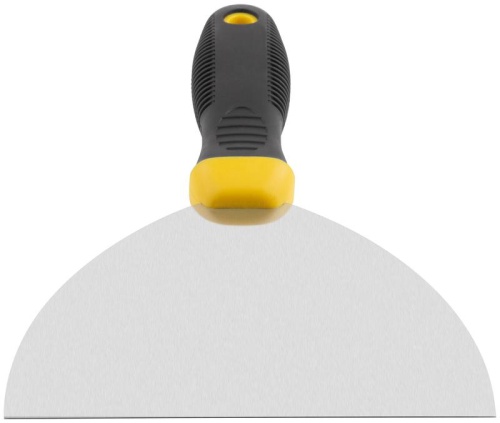 Шпатель, нерж.сталь, черно-желтая прорезин.ручка 6'' (150 мм) | код 6688 | FIT фото 4