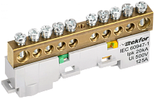 TEKFOR Шина PE земля неизолированная на универсальном держателе 8х12-10-Ж IEK | код TF-NN20-10-DL-K05 | IEK