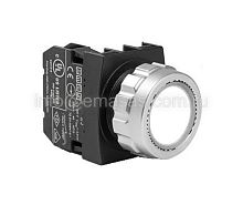 Кнопка нажимная серии H, установочный 30 мм. | код H102DB | EMAS