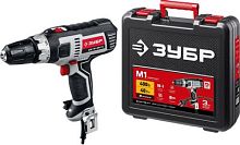 Дрель-шуруповерт Зубр ДШ-М1-400-2 К 400Вт патрон:быстрозажимной (кейс в комплекте) | код 1407255 | ЗУБР