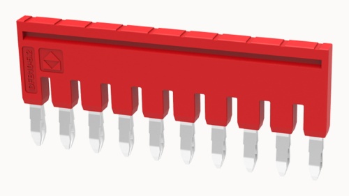 DFB10-5.2-16-00Z(H) Перемычка DFB для клемм DS, 10П, 2.5 мм.кв, красный | код 11060000380| DEGSON