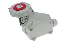 Розетка настенная контейнерная 32A/400V/3P+E/IP67/3h, никель. конт. | код CA2644 | INPIN