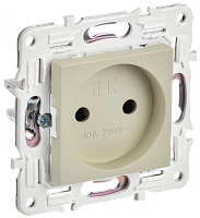 SKANDY Роз. без з/к/ш 10А SK-R02B беж. IEK | код SK-R10-10-K10 | IEK