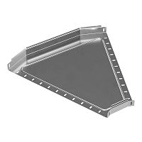 Угол горизонтальный 45 градусов Стандарт INOX (AISI 304) 600х50 Промрукав | код PR16.3422 | ПРОМРУКАВ