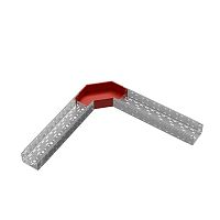 Угол для лотка горизонтальный 90град. 150х100 сталь 1мм "ПЛЮС" GLplus90-100-150 КМ PL0441