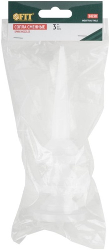 Сопла пластиковые сменные для Пистолетов для герметика закрытого типа, набор 3 шт | код 14250 | FIT фото 3