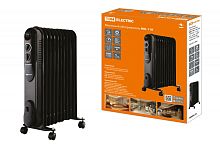 Масляный обогреватель МО-11К, чёрный, 2500 Вт, 11 сек, рег. мощ. (1000/1500/2500 Вт), термостат, TDM | код SQ2501-0906 | TDM