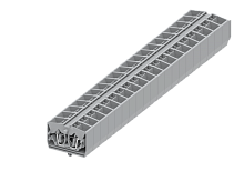 254347 Клемма TB 2-2 проходная фронт. подключение с защелк.ножками, сеч. 2.5мм2, жёлто-зел., шт | код 254347 | SUPU