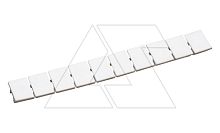 Маркировка клеммных модулей CA509/K6WHT для клемм 6mm, белая (упак. 100шт.) | код CA509/K6WHT | Connectwell