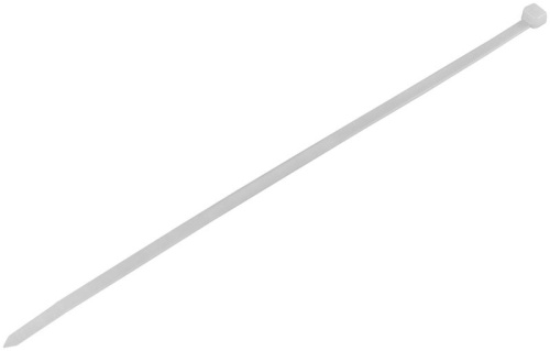 Хомуты нейлоновые для проводов, белые 100 шт., 4,8х250 мм | код 60375 | FIT