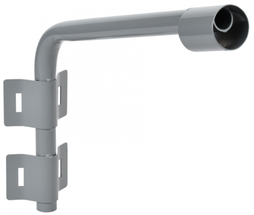 Кронштейн КР-2 D=60 L=500 монтаж. лента 2 хомута серый IEK | код LT-DKU0D-CR-60-50-22-K03 | IEK