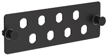ITK Планка для 8-ми адаптеров оптических FC или ST черная | код OP05-8FC | ITK by IEK