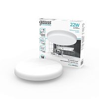 Светильник светодиодный Elementary 22Вт 4000К IP20 2200лм 220-240В ДВО круг бел. | код 9034460224 | GAUSS