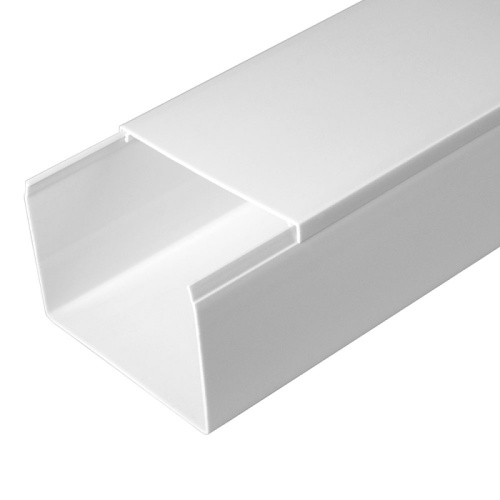 Кабель-канал белый 2-й замок в п/э 80х60 мм (8 м/уп) Промрукав | код PR03.0058 | ПРОМРУКАВ Кабель-канал белый 2-й замок в п/э 80х60 мм (8 м/уп) Промрукав | код PR03.0058 | ПРОМРУКАВ