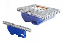 Шина N нулевая с изолятором на DIN-рейку 6x9мм стойка бол. 20 групп никелированная TDM | код SQ0801-0331 | TDM