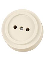 Розетка 2П открытой установки IP20 10А сл. кость Ретро TDM | код SQ1806-0526 | TDM