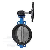 Затвор дисковый чугунный межфланцевый Ду 500 Ру10 с редуктором | код 107-4747 | КНР