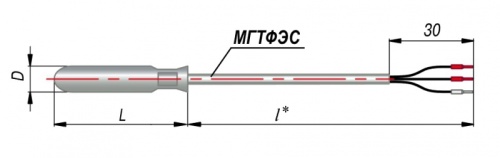 Термопреобразователь сопротивления ДТС314-100П.А4.160/3 | код 129183 | ОВЕН