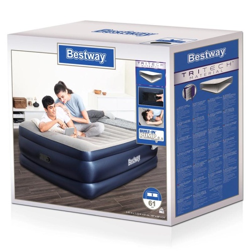 Кровать надувная 203х152х61см+встр. насос 220В (67690) Bestway 6942138985757 фото 5