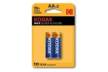 Батарейка LR6-2BL MAX SUPER Alkaline [KAA-2] (40/200/13200) | код Б0005131 | KODAK