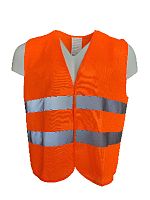 Жилет сигнальный 2 СОП ''СПРУТ'' флуоресцентный оранжевый размер 3XL 120-124 | код 100484 | Эталон-Спецодежда