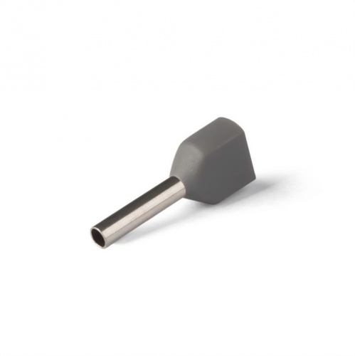 НШВИ(2) сечение 0,75 мм?, длина 10 мм, серые (100 шт/уп) Промрукав | код PR08.10421 | ПРОМРУКАВ