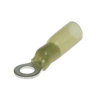 Наконечник кольцевой изолированный RUICHI RV5.5-5 HST, 19 А, 12-10 AWG, желтый, латунь луженая | код 108153 | Ruichi