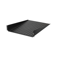 Полка фронтальная TLK, 19, 2U, глубиной 600мм, крепеж в комплекте, черная | код TLK-SHFR-600-BK | TLK