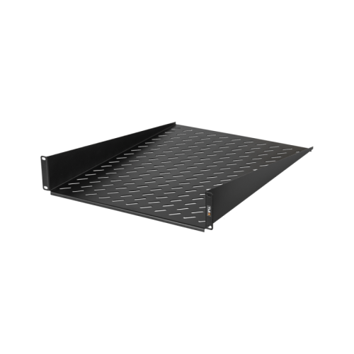 Полка фронтальная TLK, 19, 2U, глубиной 600мм, крепеж в комплекте, черная | код TLK-SHFR-600-BK | TLK