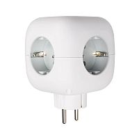 Разветвитель 3-м с заземл. 2хUSB type-A + 1х type-C AC-3UGS-wh с выкл. бел. JazzWay 5060630