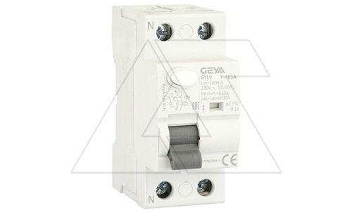 УЗО GYL9-2P-63A-100mA, 2P, 63A, 6 kA, 100mA, тип AC, 2M | код GYL92P63AC100 | GEYA УЗО GYL9-2P-63A-100mA, 2P, 63A, 6 kA, 100mA, тип AC, 2M | код GYL92P63AC100 | GEYA
