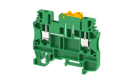 Клемма проходная винтовая 2,5 мм2 с размыкателем, с тестовым гнездом, на 2 подключения, зеленая DUTKD2.5TS-GREEN | код 1702160003 | Elmex Клемма проходная винтовая 2,5 мм2 с размыкателем, с тестовым гнездом, на 2 подключения, зеленая DUTKD2.5TS-GREEN | код 1702160003 | Elmex