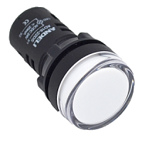 Световой индикатор AD16-22DS(LED)матрица d22мм белый 220В AC (ANDELI) | код ADL10-128 | ANDELI