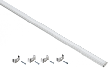 Профиль алюм. для LED ленты 1606 накл. гибк. 2м к-т опал IEK | код LSADD1606-SET1-2-G1-1-12 | IEK