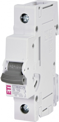 Авт. выключатель ETIMAT P6 1p B16 | код 1900010 | ETI