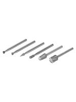 Набор мини-шарошек шлифовальных, ? 3 мм, L 40 мм, по металлу, 6 шт, Рубин TDM | код SQ1097-0521 | TDM