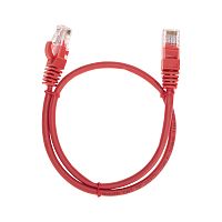 Патч-корд U/UTP, CAT 5e, RJ45-RJ45, 26AWG, LSZH, красный, 0,5м REXANT | код 02-0103-05 | REXANT