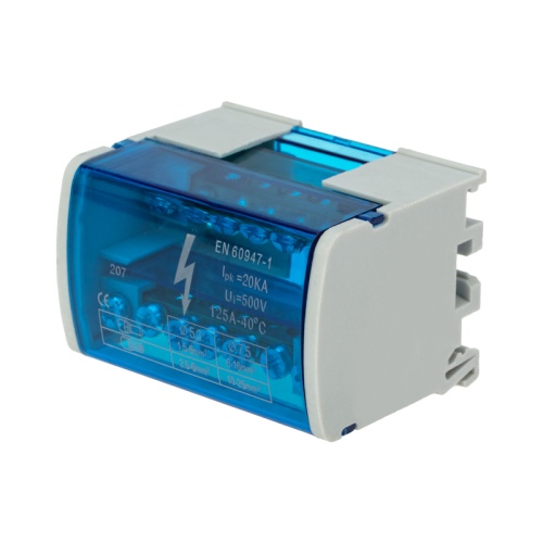 Шина на DIN-рейку в корпусе (кросс-модуль) 2х7 REXANT | код 11-2302-7 | REXANT