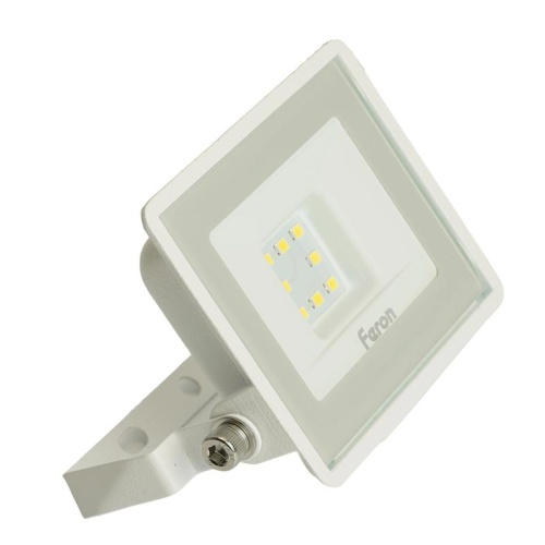 Прожектор светодиодный 2835 SMD 10Вт 6400К IP65 AC230В/50Гц бел. LL-918 FERON 29491